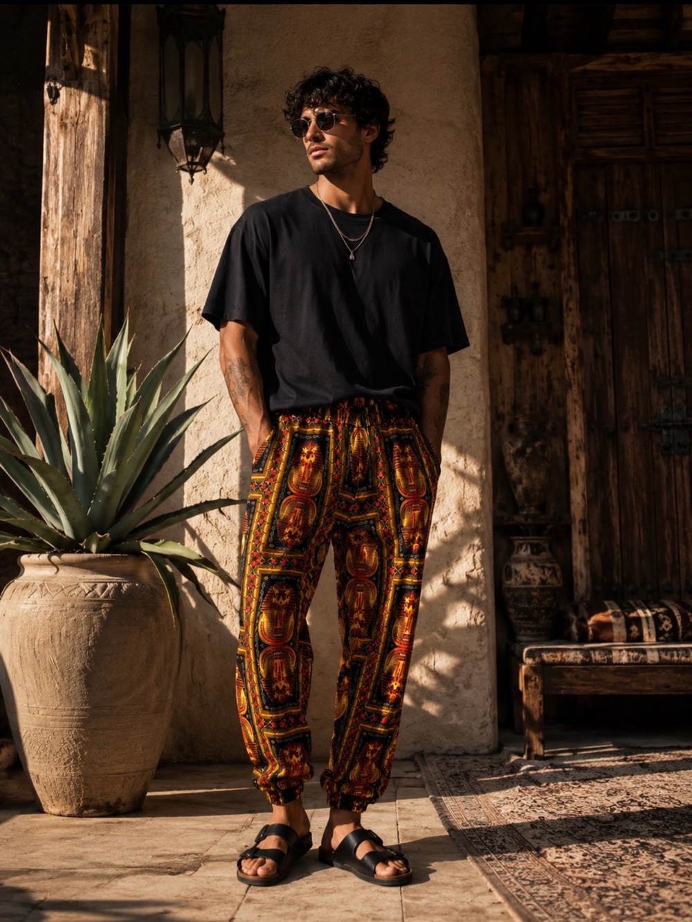 Graphic Egyptian Joggers